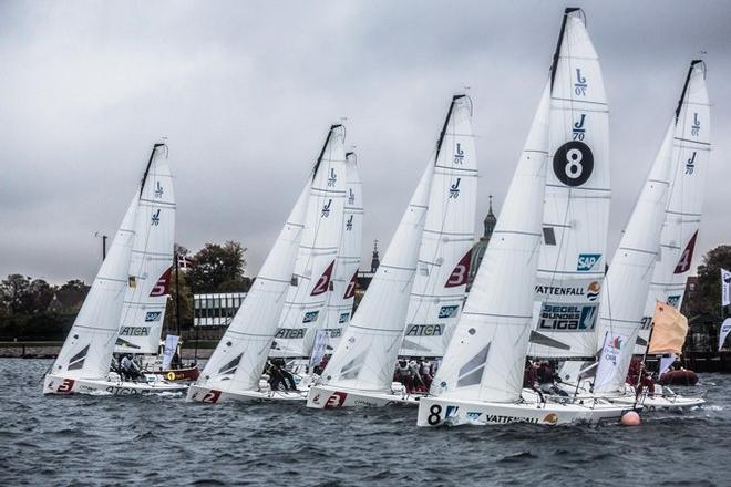 Sailing Champions League - start in the front of the Little Mermaid, Copenhagen. © Lars Wehrmann